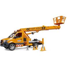 Son Véhicules Commerciaux Bruder MB Sprinter with Work Platform & Light + Sound Module 02679