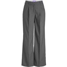 JJXX Tøj JJXX Jxellis wide hw pant Damebukser DARK GREY MELANGE