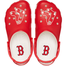 Men - Red Clogs Crocs MLB Boston Red Sox Classic Clog - White