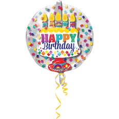 Multicolor Globos con Texto y Tema Happy Birthday Ballon in Ballon 60cm