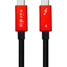 Nordic TB4-102 40Gbps 100W 8K Thunderbolt 4 USB C - USB C M-M 1m