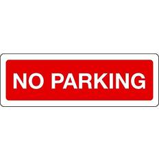 Red Workplace Signs Loops No Parking Health & Safety Sign 300x100mm 10pcs