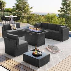 LayinSun 8 pcs Outdoor Lounge Set