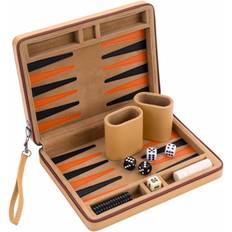 Longfield Backgammon Travel Beige
