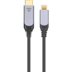 Nordic USBC-N1321 48Gbps USB C - HDMI 2.1 M-M 2m