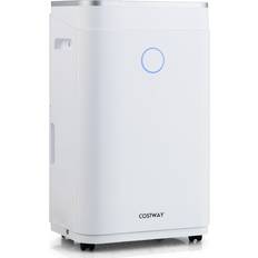 Portable Dehumidifier Costway 20L Per Day Dehumidifier with 6.5L Water Tank and 24H Timer for Home Basement-20L