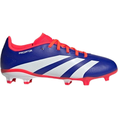 Recycled Materials Football Shoes adidas Kid's Predator League FG - Lucid Blue/Cloud White/Solar Red