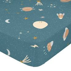 Flerfärgad Underlakan HappyFriday Flerfärgad Mini Universitet Fåttark 90 x 200 x 32 cm Underlakan Multifärgad