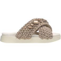 Dame - Tekstil Utendørstøfler INUIKII Woven Stones Slipper - Taupe