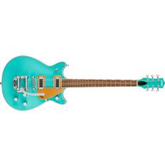 Single Cutaway Electric Guitar Gretsch G5232T Electromatic Double Jet FT with Bigsby, Caicos Green Electric Guitar