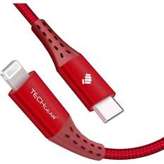 TechGear USB C to Lightning Cable [1M Apple MFi Certified] Strong Braided Lead for iPhone 14/13/12/11/Pro/Max/Mini/X, iPad 10.2" iPad 10 2022