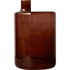 Interior Details DBKD Pipe 21 cm Dark Glass Red Vase