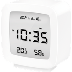 LogiLink Digital alarm clock, TV shape, white