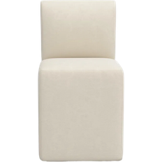 Joss & Main Mendy Oyster Performance Velvet Kitchen Chair 34"