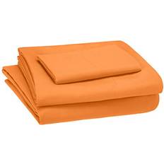 Amazon Basics Kid's Bed Sheet Orange