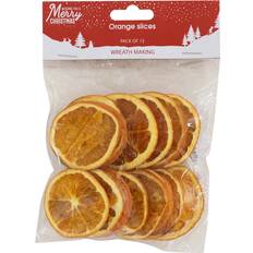 Orange Christmas Decorations Slices Orange Christmas Tree Ornament 12cm 15pcs