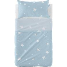 Azul Juegos de cama HappyFriday Little Star Blue Juego De Sabana 100 x 130 Cuna