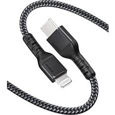 Maxonar USB C to Lightning Cable 1.2m MFi Certified]iPhone Charger Cable Nylon Braided Type C Data Lead with Apple Original Chip Compatible with