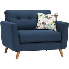 Oak Furnitureland Sofas Oak Furnitureland Blue Fabric Loveseat Sofa 2 Seater