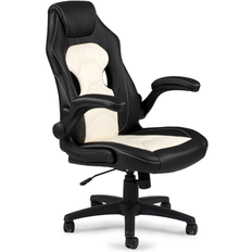 Gaming Chairs Poundex Upholstered Gaming Chair White Standard