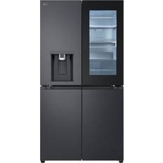 LG InstaView GMG960EVEE Fristående Franska Dörrar Svart, Silver