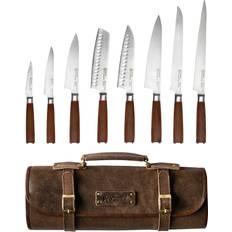 8 Piece & Leather Case Professional X50 Nihon Knife Set