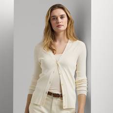 Ralph Lauren Women Cardigans Ralph Lauren Women's Slim-Fit V-Neck Cardigan Winter Cream