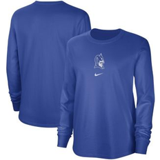 Clothing Nike Women's Royal Distressed Blue Devils Vintage-Like Long Sleeve T-shirt Royal