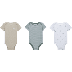 Nike 18-24M Bodysuits Children's Clothing Nike Baby Boys Essentials Bodysuits, Pack of Mica Green 0-3 months