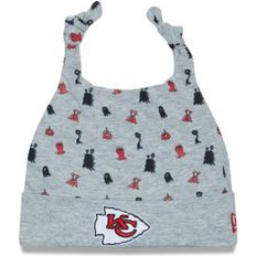 Children's Clothing New Era Baby Boys and Girls Heather Kansas City Chiefs Critter Cuffed Knit Hat Heather One Fits All