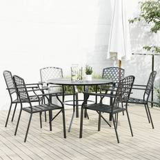 vidaXL Stackable Set Garden Dining Chair