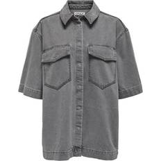 Only Sophie Oversize Shirt - Medium Grey Denim