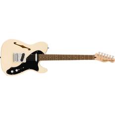 Squier Affinity Series Telecaster Thinline, Olympic White Electric Guitar