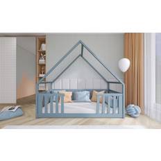 Grigio Letti a soppalco Hausbett Kinderbett Becky 200 x 90 cm