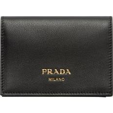 Prada Small Leather Wallet - black One