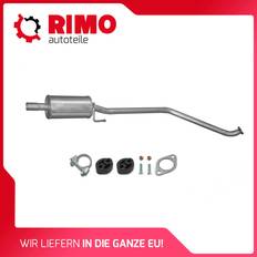 Avgassystem Polmo Für chevrolet spark 1.0 ab 2010 mit kat mittelschalldämpfer auspuff Silber 1600