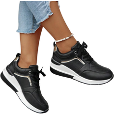 Women's Casual Sports Shoes, Fashionable And Versatile, Plus Size, Spring Summer New Style, Wedge Heel Thick Bottom Casual Shoes