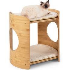 Costway Cat Tree - Cats Pets Costway 2-Tier Cute Small Cat Tree 16"x13"x16"