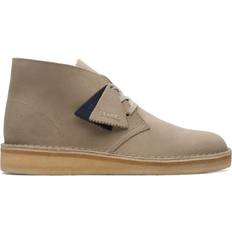 Men - Platform Ankle Boots Clarks Desert Coal - Cream