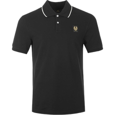 Belstaff Men Polo Shirts Belstaff Tipped Polo Shirt - Black