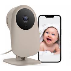 Nooie Smart Baby Monitor with Crying Detection,Video Baby Cam and Audio 1080P Night Vision Motion and Sound Detection WiFi Camera for Nanny Monitoring,Works