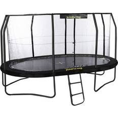 Oval Trampoliner Jumpking Trampoline Oval 460x305cm + Safety Net + Ladder