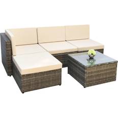 Home Garden Direct Pelops Outdoor Lounge Set, 1 Table incl. 3 Sofas