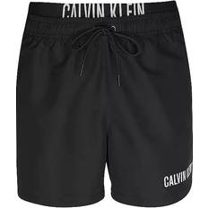 Calvin Klein M Badehosen Calvin Klein Intense Power Double Waistband Swim Shorts - Pvh Black