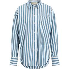 JJXX Camicia Da Donna JXJamie - Blu Fumo/Bianco