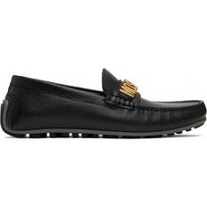 Moschino Black Drummed Calf Loafers BLACK IT