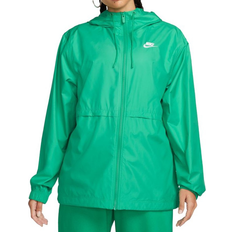 Rain Clothes Nike Women's Sportswear Essential Repel Woven Jacket - Stadium Green/White