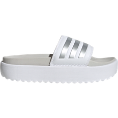 Adidas 42 Tøfler & Sandaler Adidas Adilette Platform - Cloud White/Zero Metalic/Grey One