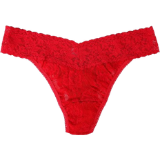 Signature Lace Original Rise Thong - Red
