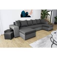 Ibra Ibra Fabric U-Shaped Corner Bed 2 Sofa